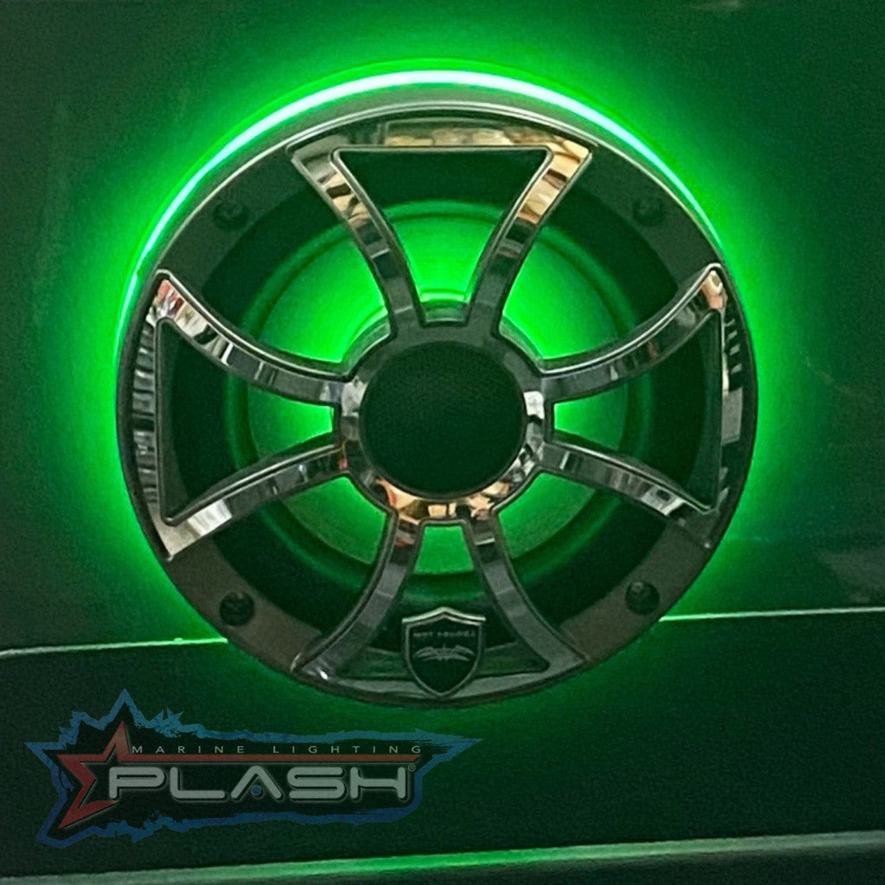 Plash - Fusion XS Series (PAIR) LED Speaker Ring - RGB, 12V, IP68 - Apollo Lighting