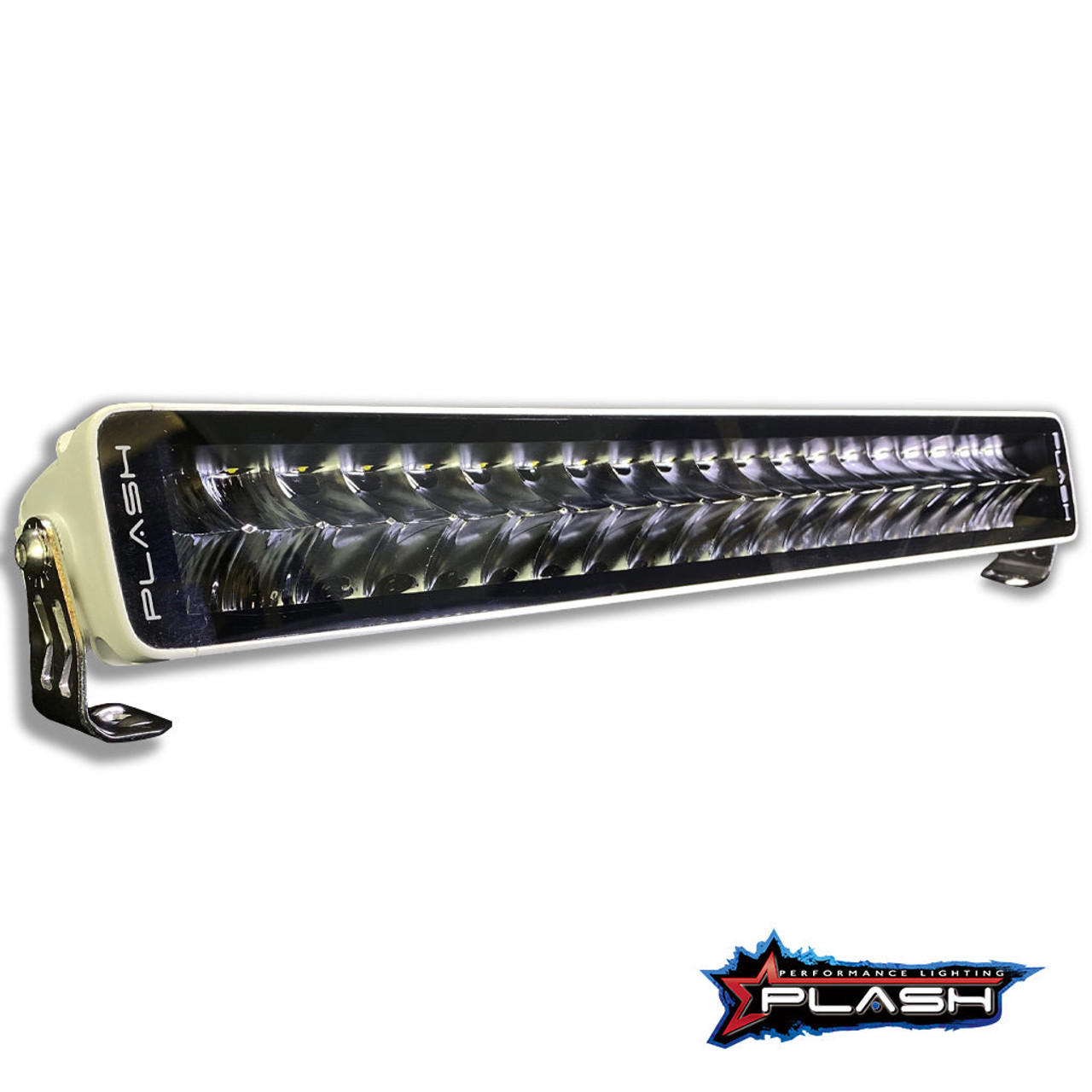 Plash - X2-Series 20" LED Light Bar - White, 16,800lm, 9-32V, 200W, IP67, 6000K, Cool White (X2-20-WHT) - Apollo Lighting