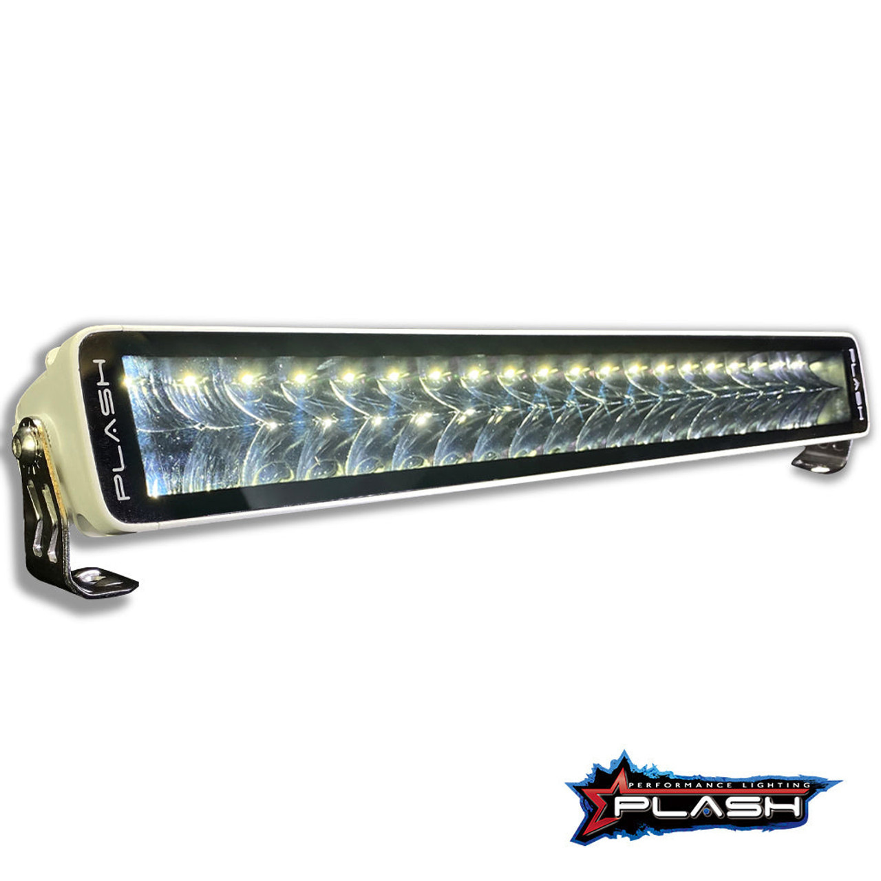 Plash - X2-Series 20" LED Light Bar - White, 16,800lm, 9-32V, 200W, IP67, 6000K, Cool White (X2-20-WHT) - Apollo Lighting