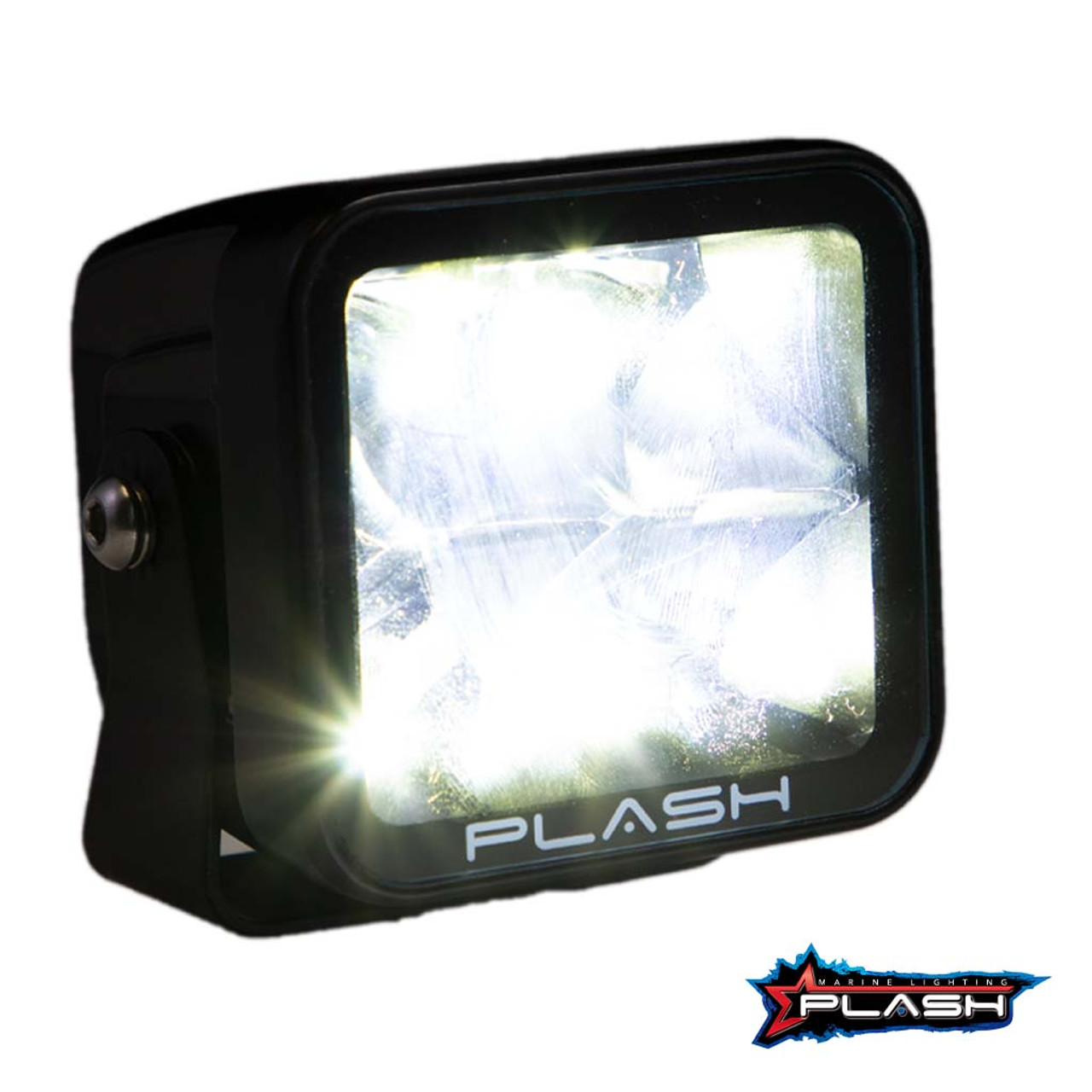 Plash - X2 Cube Spotlight - 40W, 10° Spot, IP67, 6000K, Cool White, 	9-32V - Apollo Lighting
