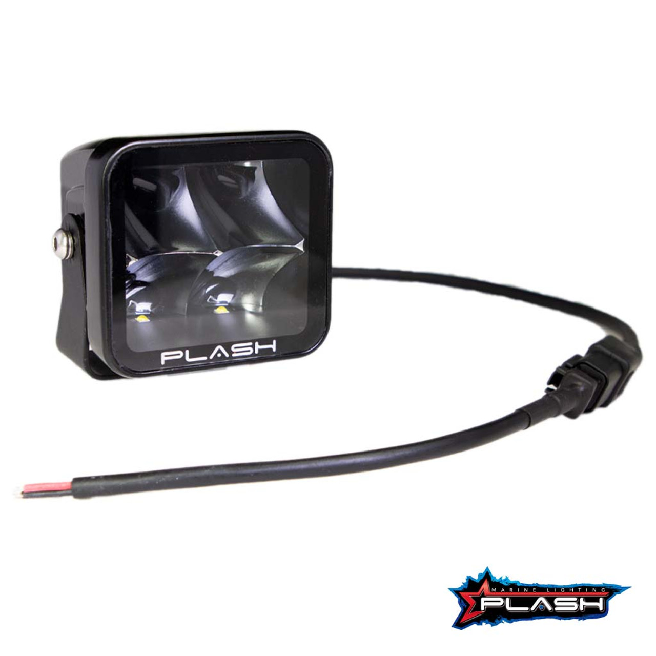 Plash - X2 Cube Spotlight - 40W, 10° Spot, IP67, 6000K, Cool White, 	9-32V - Apollo Lighting