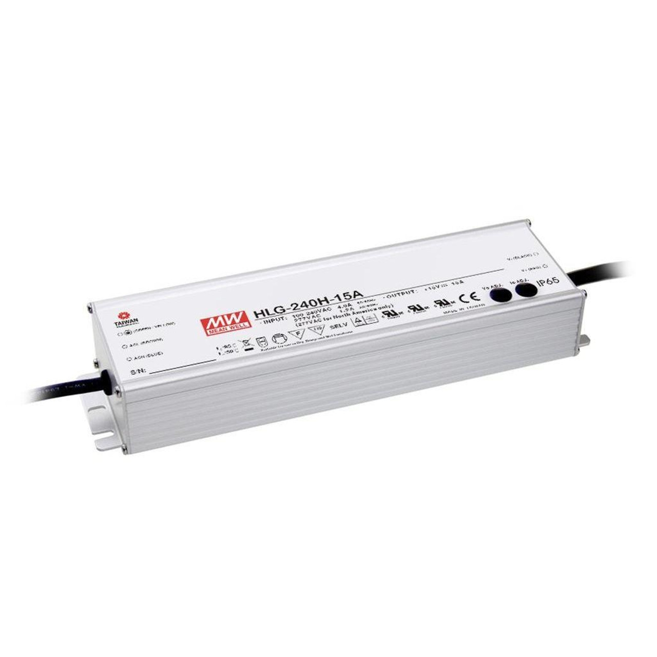 Mean Well - LED Driver Mix Mode - 240W, 24V, 10A, IP67 - Apollo Lighting