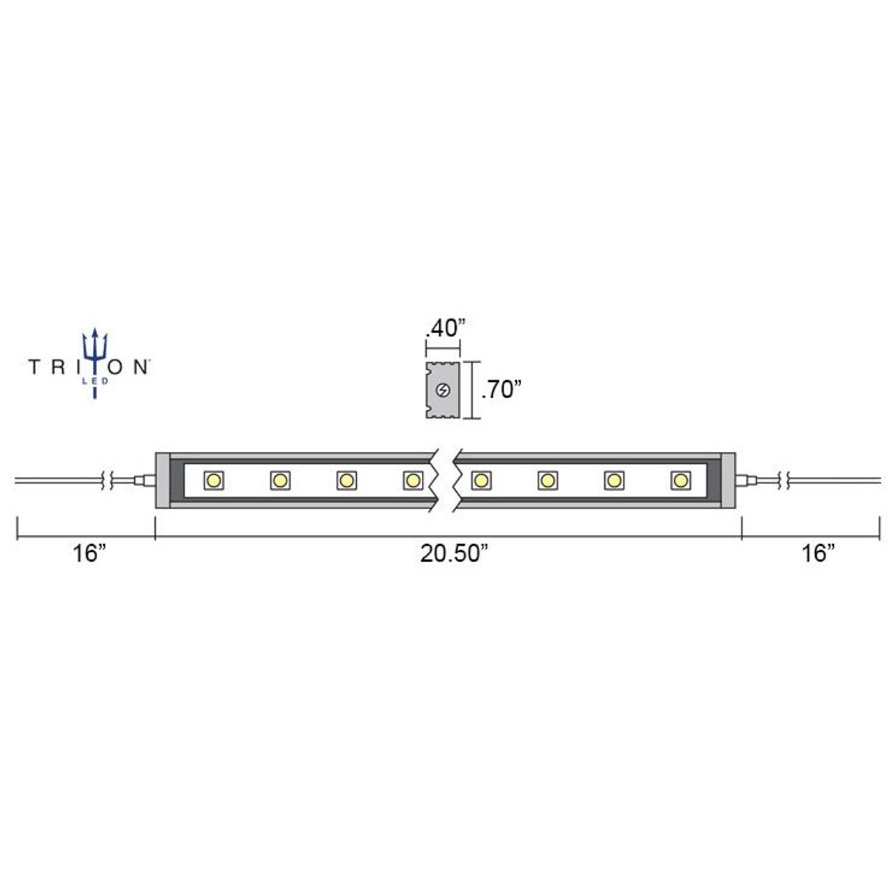 TRITON 20' LED WATERPROOF BAR Apollo Lighting