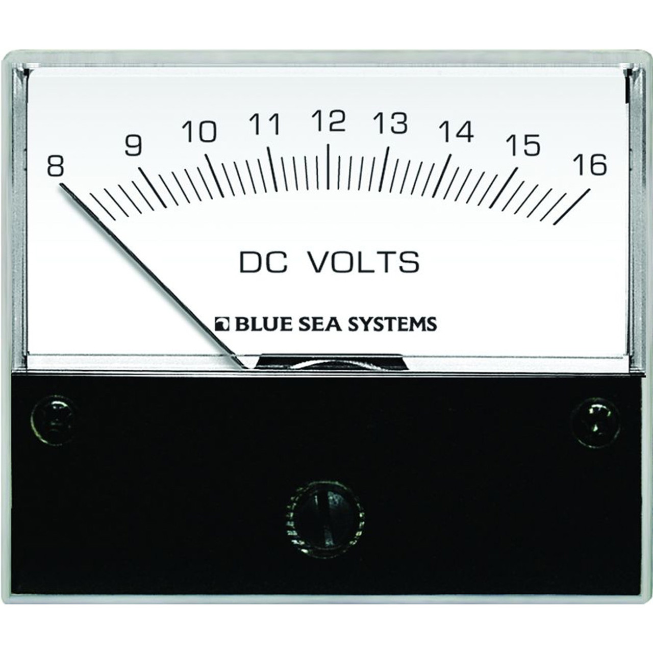 Blue Sea Systems - DC Analog Voltmeter - Aluminum  - Apollo Lighting