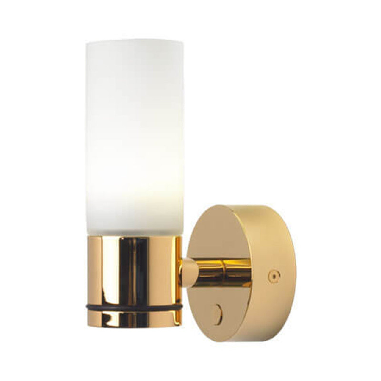 Prebit - Sylt Wall Light - Gold, White Glass, Warm White, 3000K (ILPB21112009) - Apollo Lighting