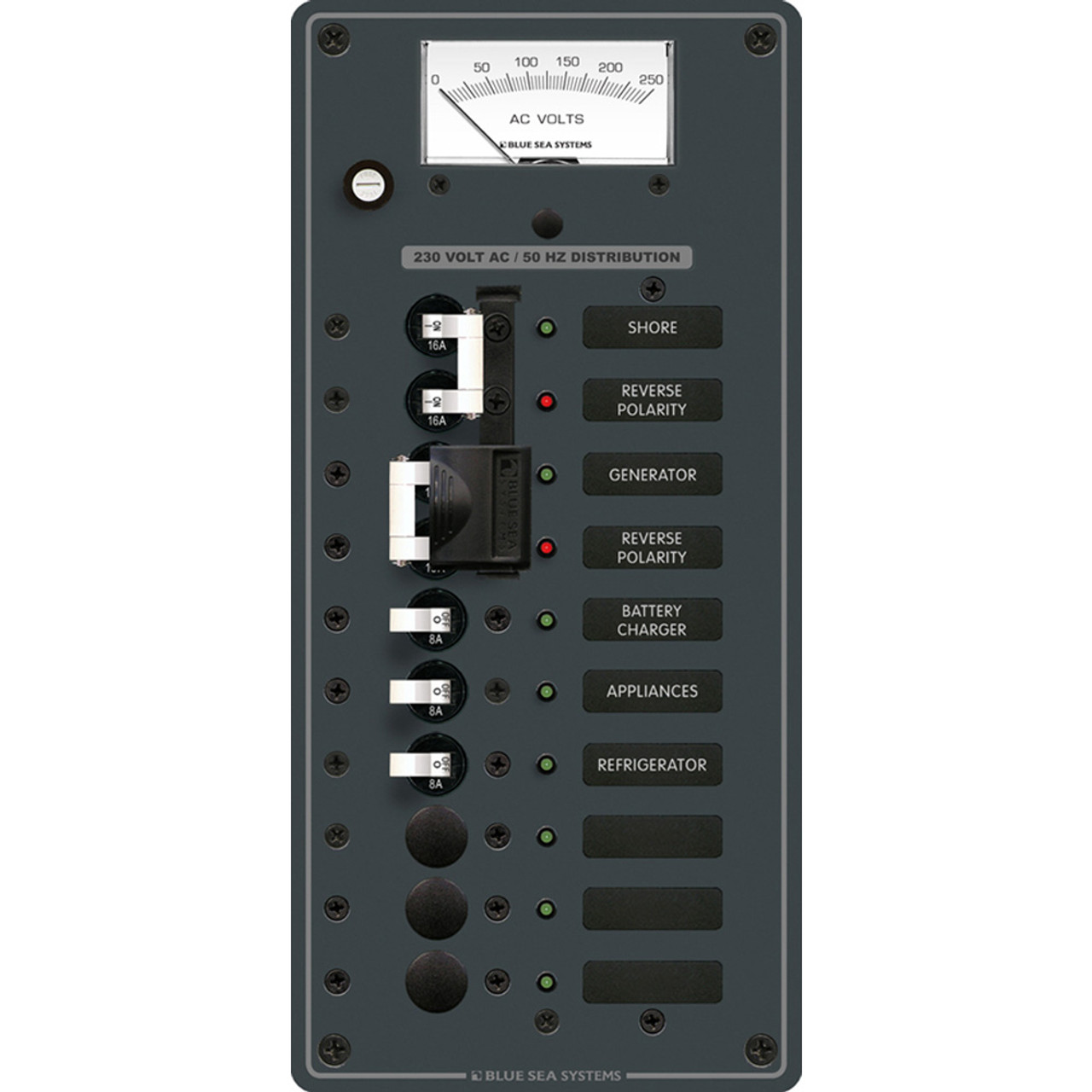 Blue Sea Systems - AC Toggle Source Selector - 230V, 2 Sources - Apollo Lighting