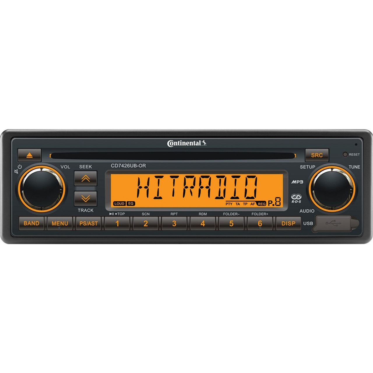 Continental - Stereo w/CD/AM/FM/BT/USB - 24V (CD7426UB-OR) - Apollo Lighting