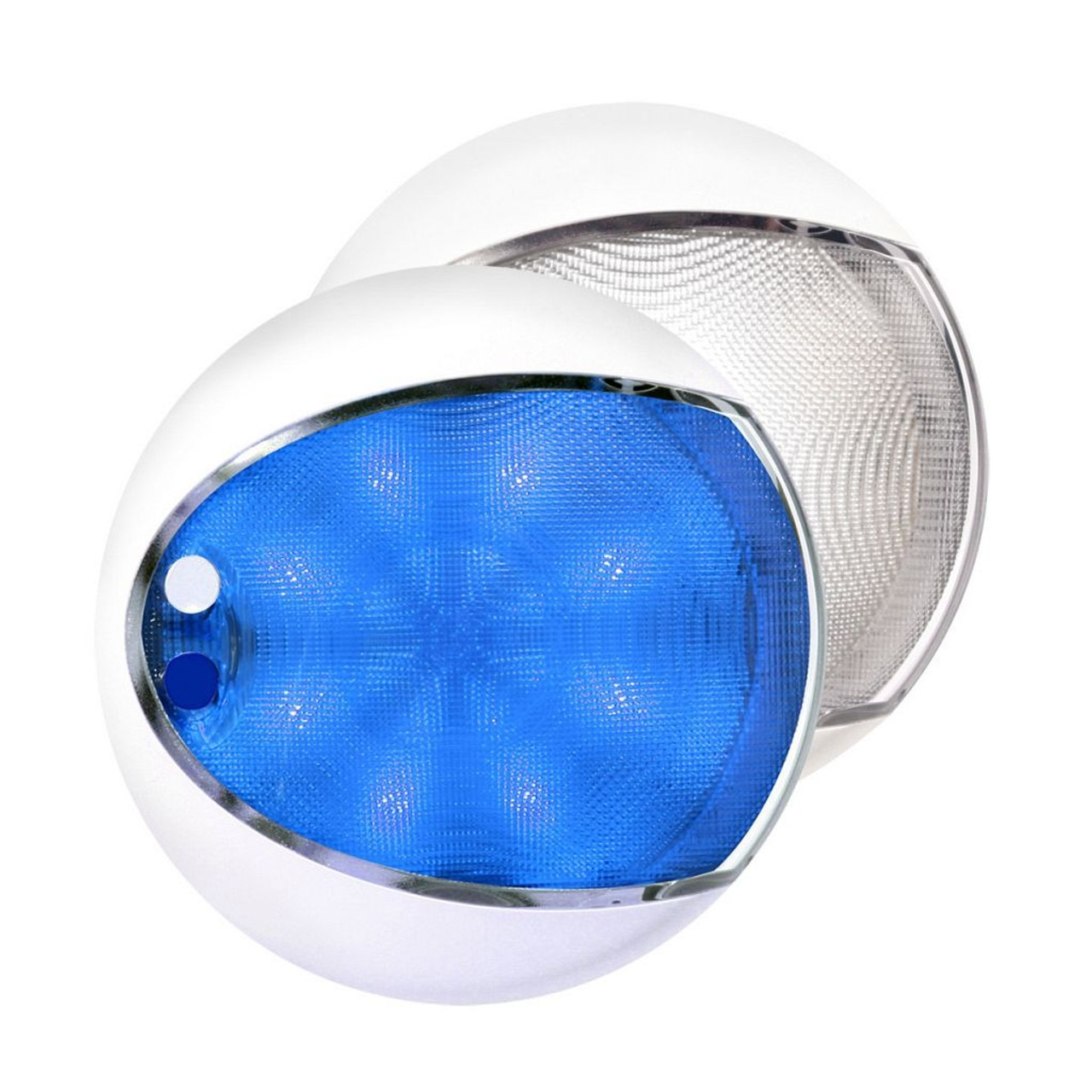 Hella Marine - Blue/White EuroLED Touch Lamps - EuroLED Touch - Black, 9-33V, IP6K6, UV Resistant - Apollo Lighting