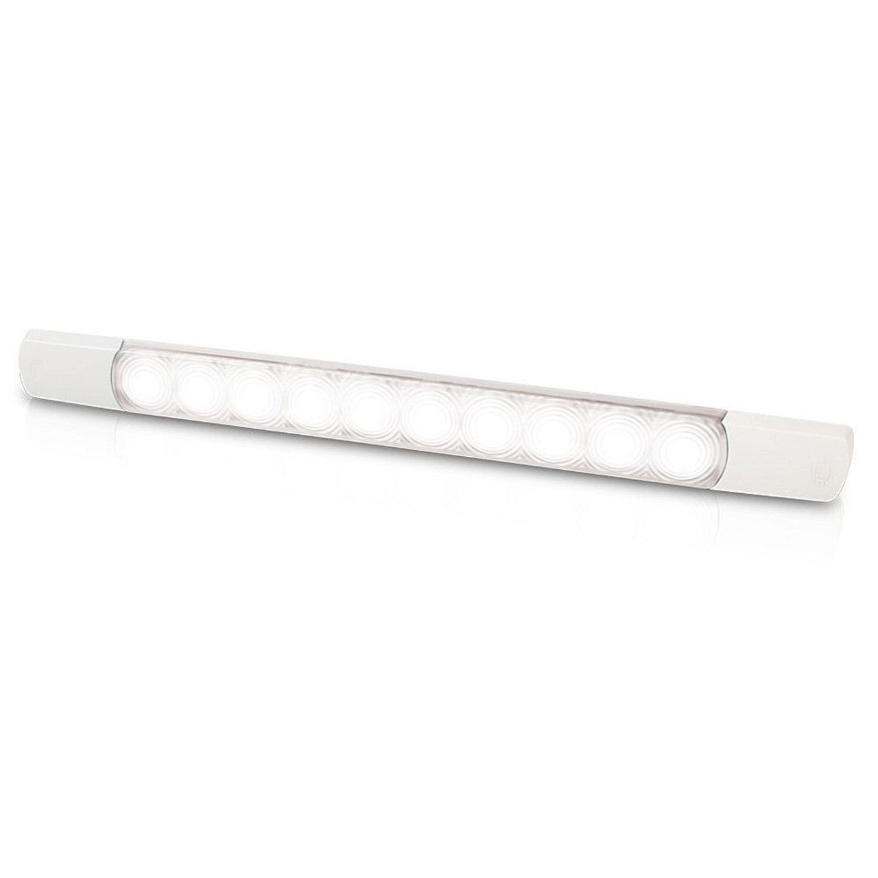 Hella Marine - White 1.5W Courtesy LED Surface Mount Strip - 0881 Courtesy - 5000K, Cool White, 1.5W, 0.15A, Surface Mount - Apollo Lighting