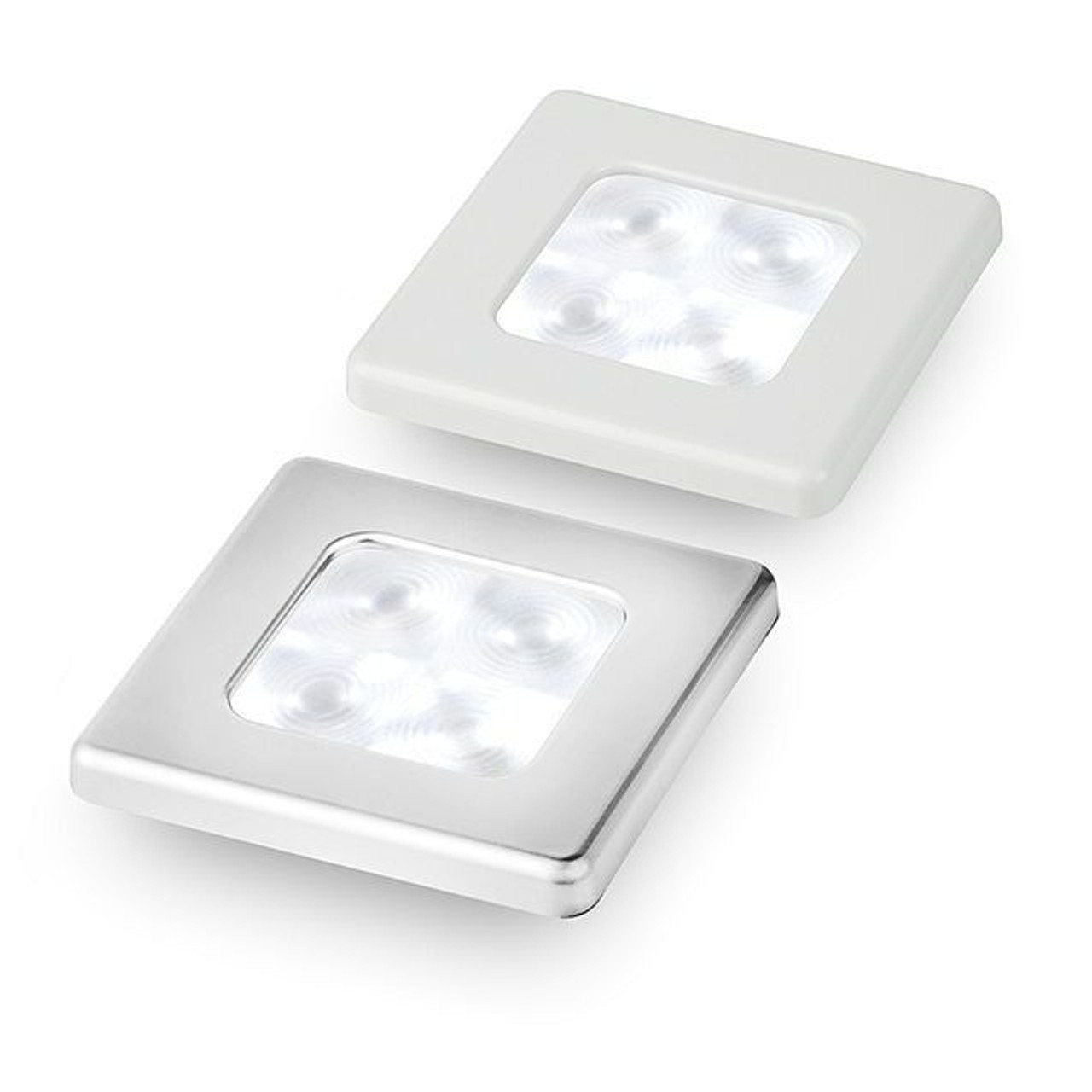 Hella Marine - White LED Square Courtesy Lamp - Slim Line - 0.5W, IP67, 0.042A - Apollo Lighting