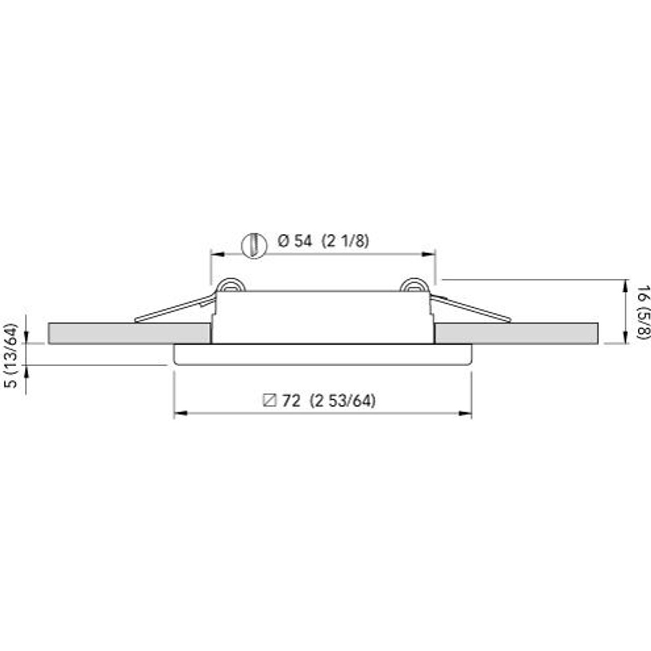 Quick Marine EDWIN N LED Downlight - 10-30V, 2W, 0.08A, IP40 - Apollo Lighting