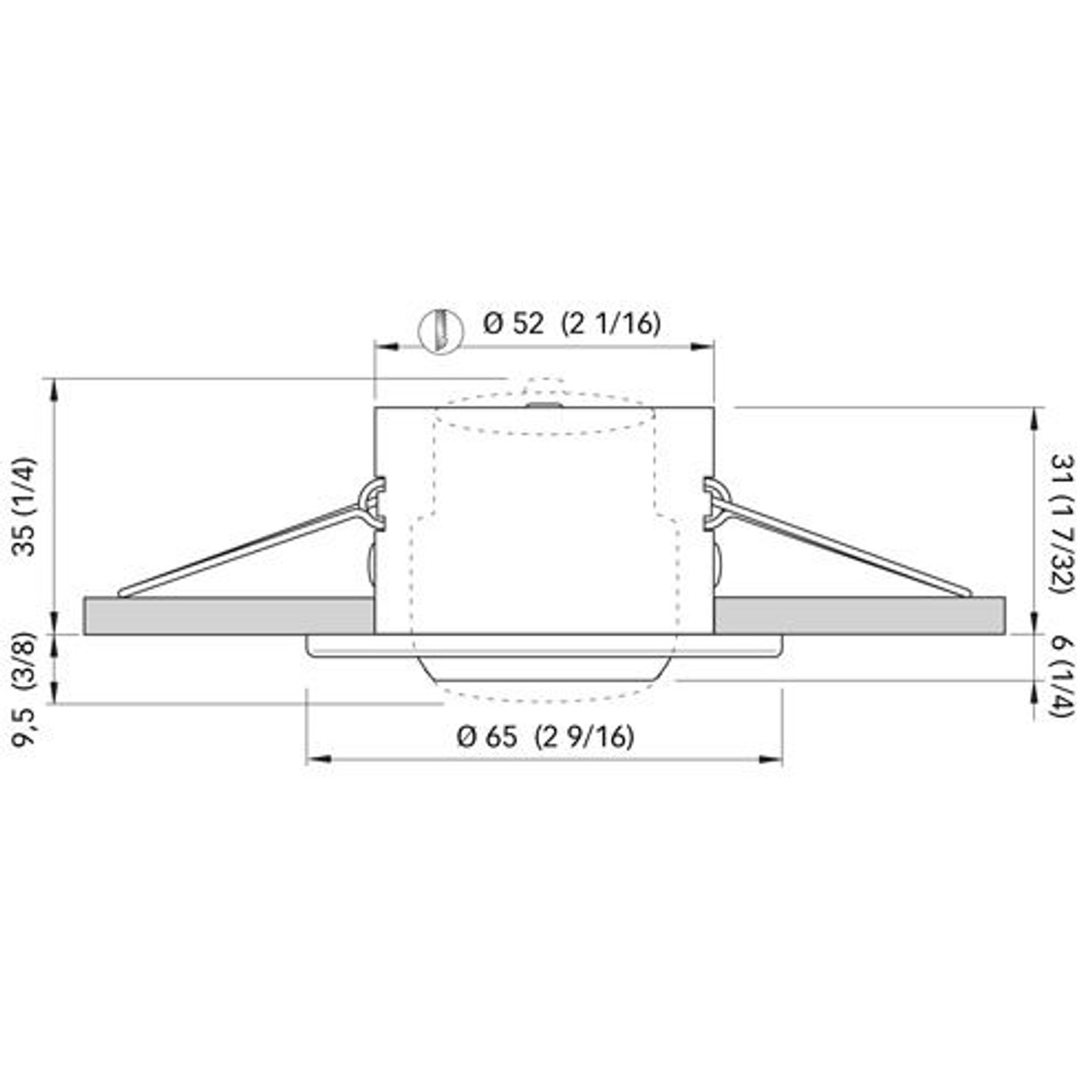 Quick Marine - YOKO LED Downlight - 10-30V, IP40, 40° - Apollo Lighting