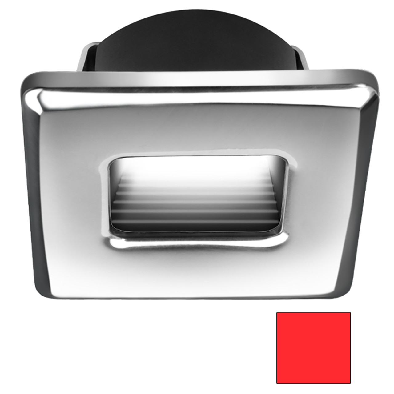 i2Systems - Ember E1150Z Snap-In - Polished Chrome, Square, Red Light - Apollo Lighting