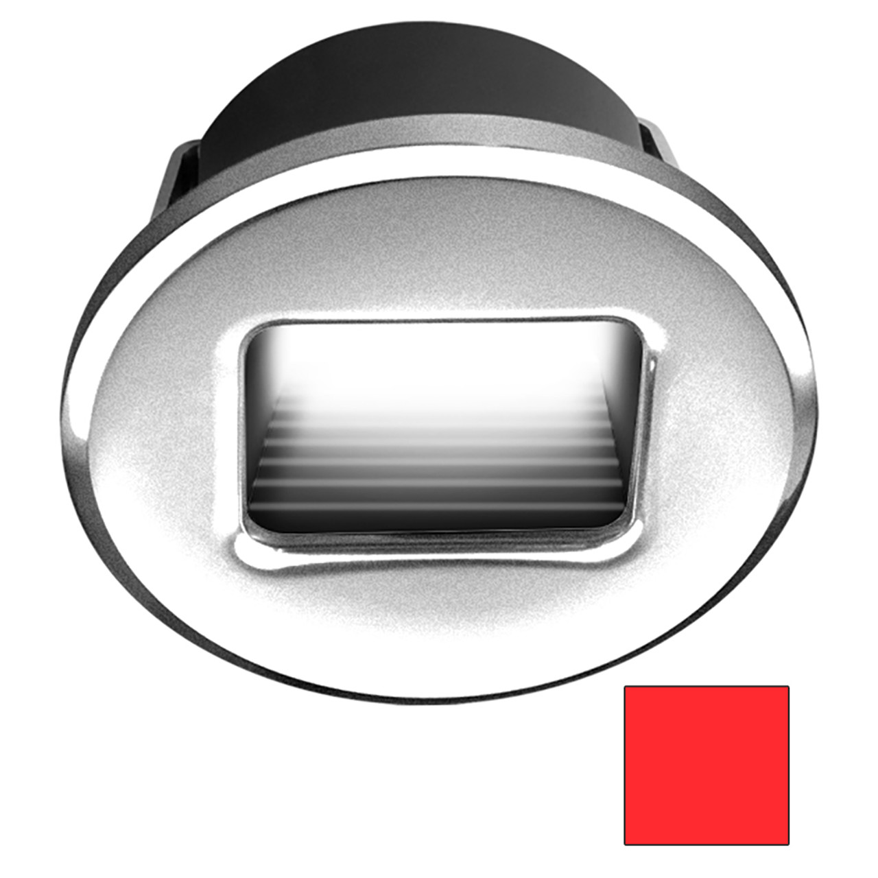 i2Systems - Ember E1150Z Snap-In - Brushed Nickel, Round, Red Light - Apollo Lighting