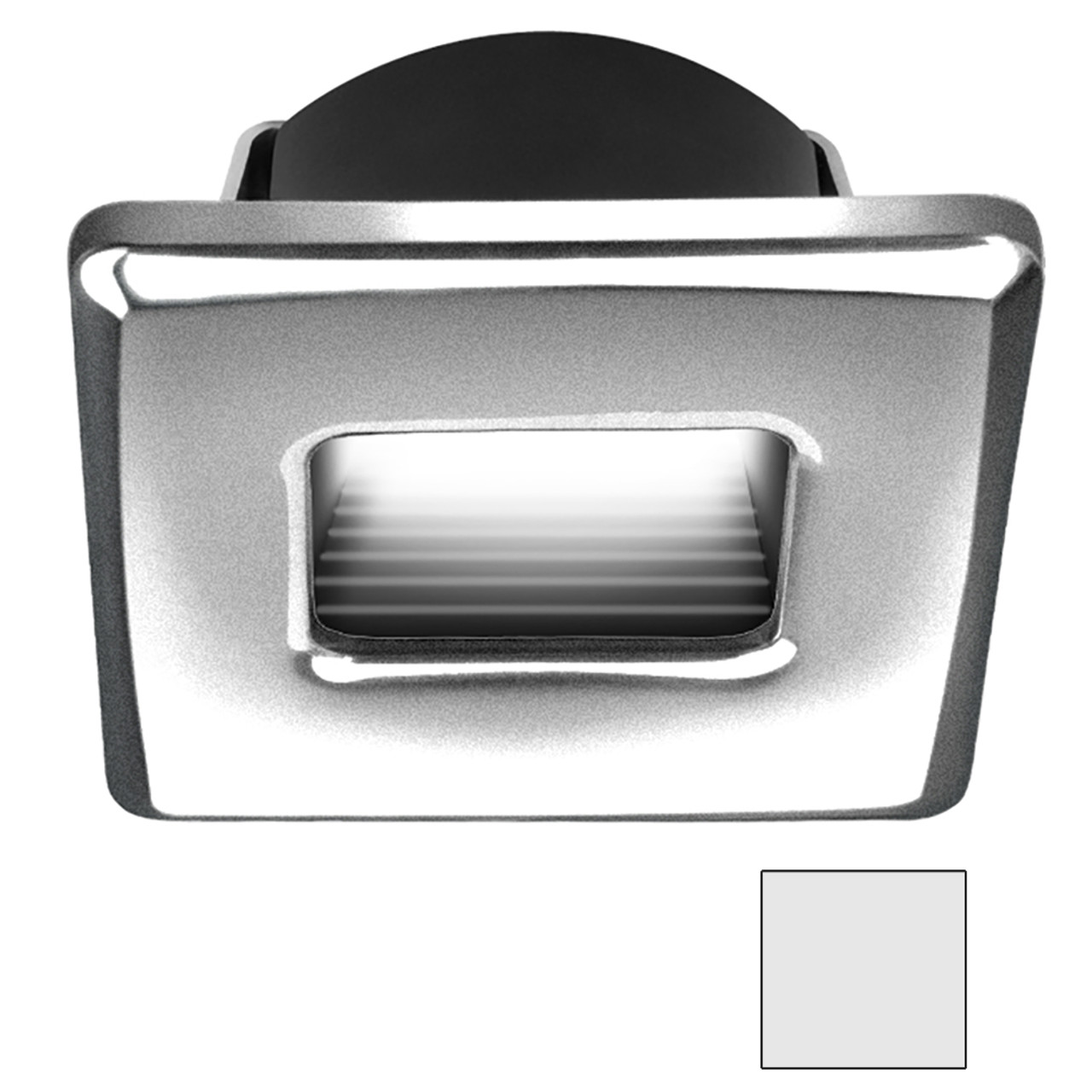 i2Systems - Ember E1150Z Snap-In - Brushed Nickel, Square, Cool White Light - Apollo Lighting