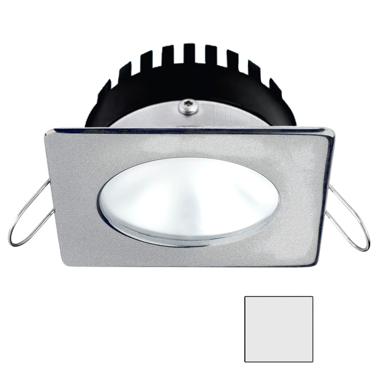 i2Systems - Apeiron PRO A506 - 6W, Spring Mount, Square/Round, Cool White, Brushed Nickel Finish - Apollo Lighting