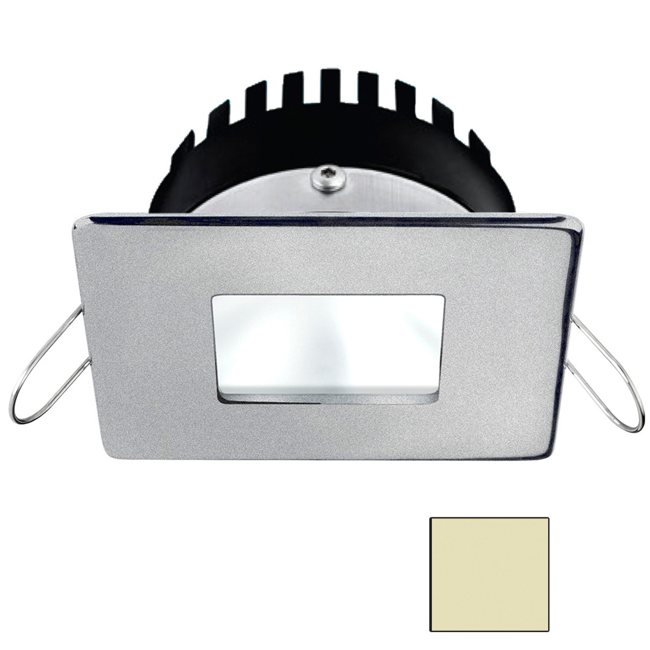 i2Systems - Apeiron PRO A506 - 6W, Spring Mount, Square/Square, Warm White, Brushed Nickel Finish - Apollo Lighting