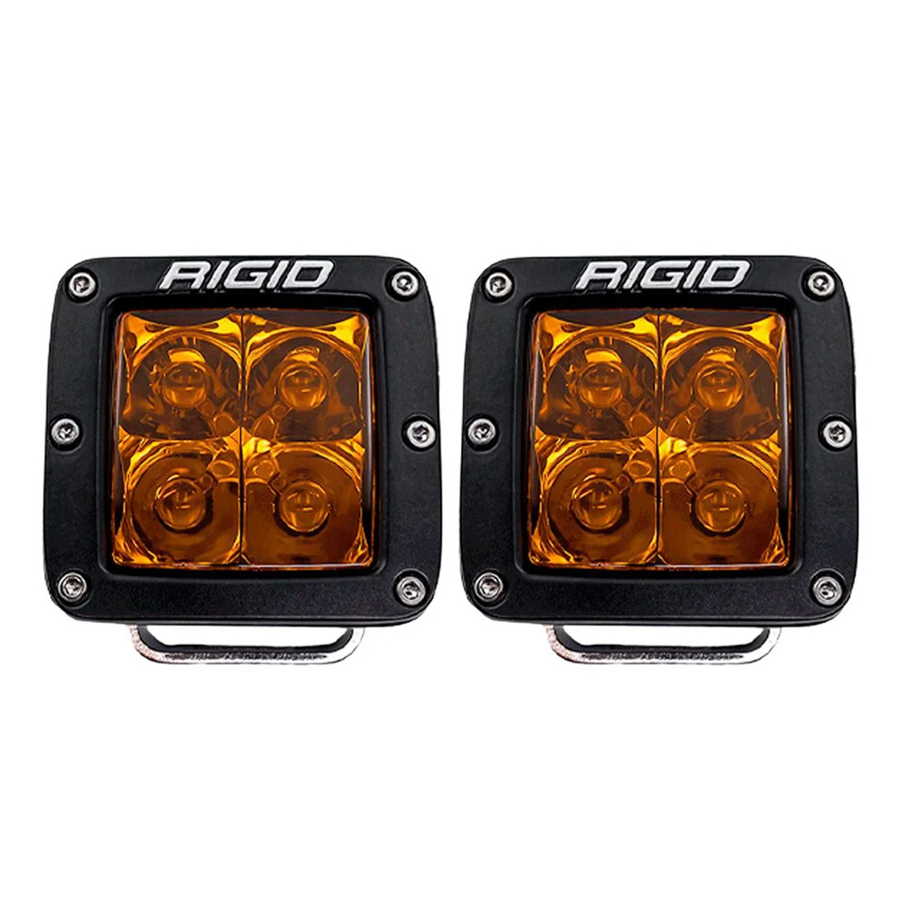 RIGID Industries - D-Series Spot w/Amber Pro Lens - Pair - Apollo Lighting