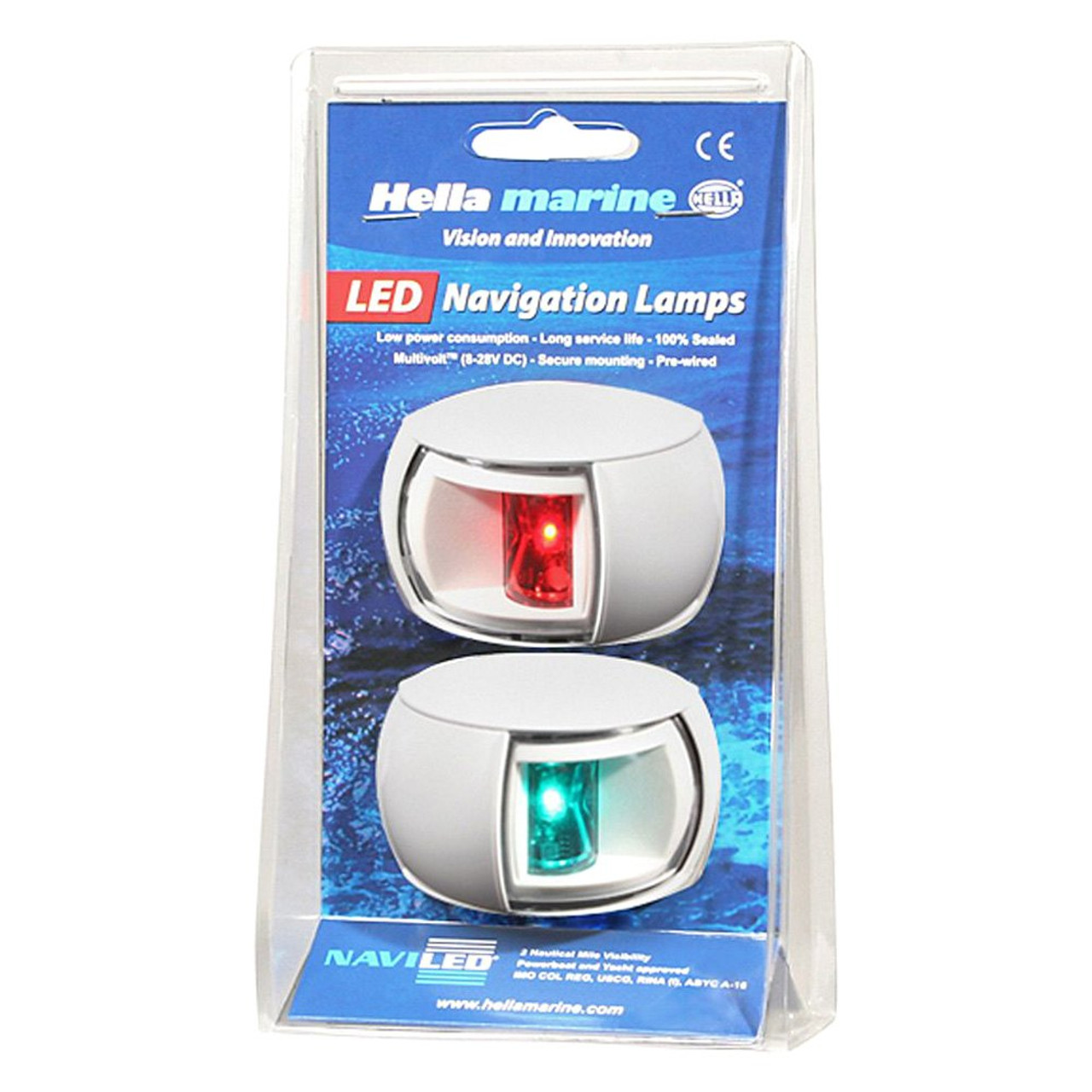 Hella Marine - 2NM NaviLED Compact Port and Starboard Pair - Apollo Lighting