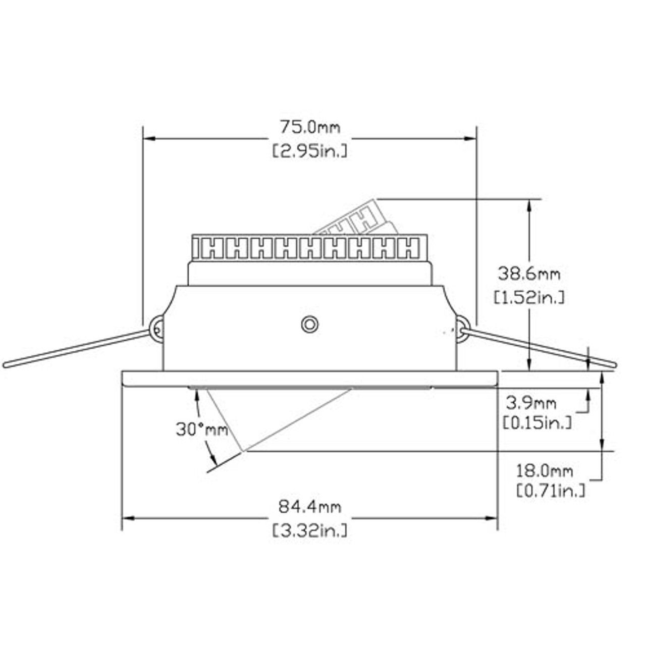 Imtra - CaptivaDownlight - Stainless Steel, Warm White, 10-30V, 3.4W, 165lm, 2800K (ILIM31700) - Apollo Lighting