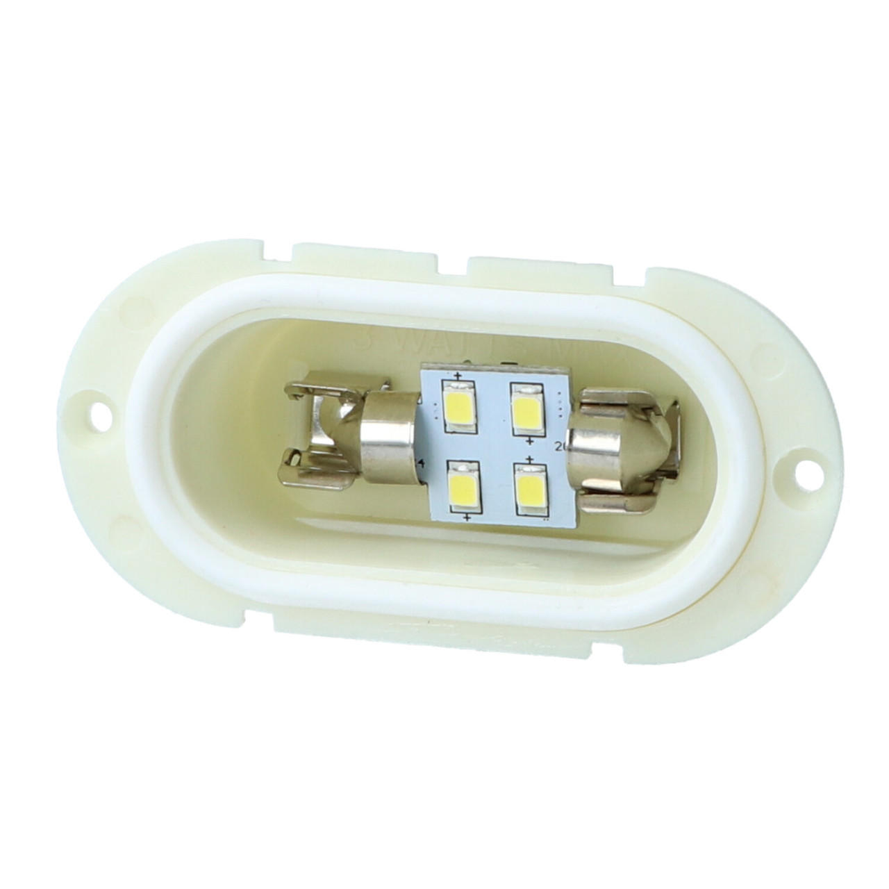 Mega LED - Creta Courtesy Light - For Festoon LED Bulb, Mirror Polished Finish (CRETA) - Apollo Lighting
