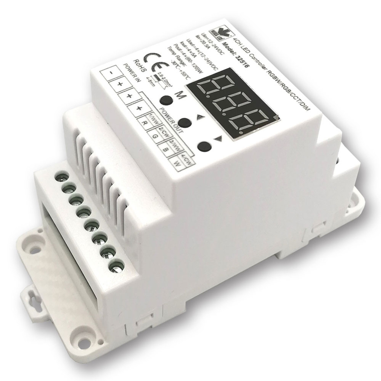 Mega LED - Electronic Dimmer - For RF Remote, Input 12- 24V DC, 20A Max (240W-480W) (32516) - Apollo Lighting