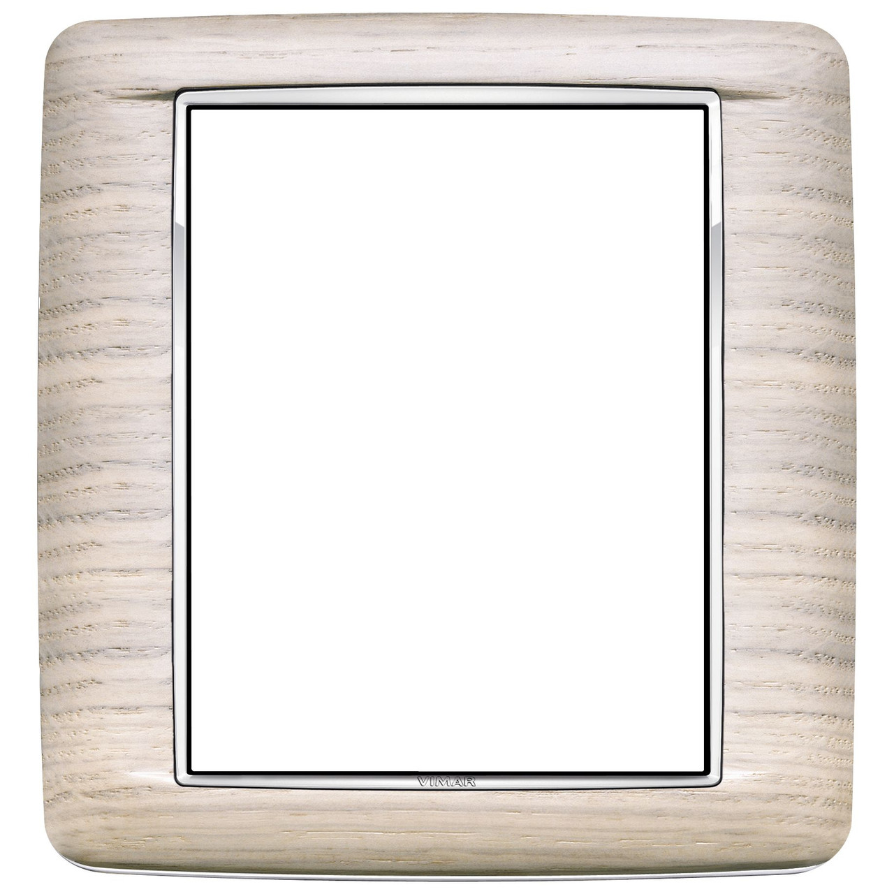 Vimar - Eikon 20698 Round Cover Plate - 8 (4+4) Module, Solid Wood - Apollo Lighting