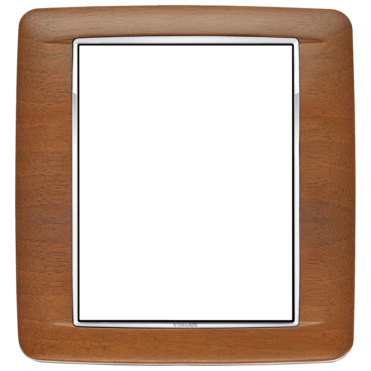 Vimar - Eikon 20698 Round Cover Plate - 8 (4+4) Module, Solid Wood - Apollo Lighting