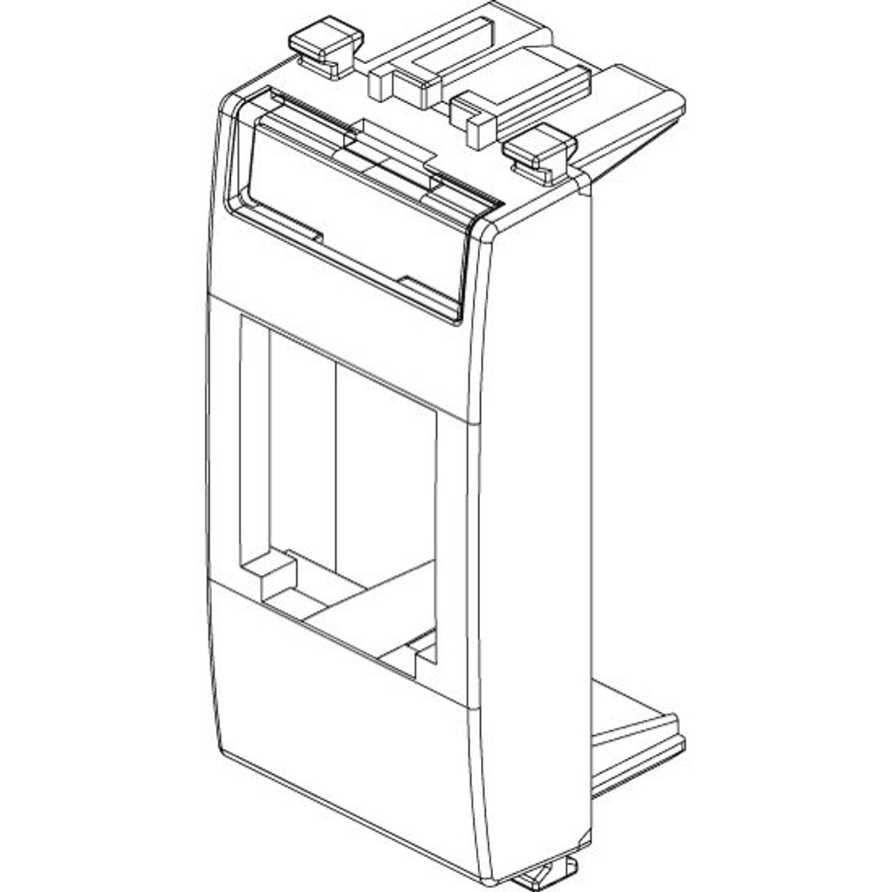 Vimar - Eikon 20340 Panduit Socket Outlet - For Mini-Com Panduit Connectors, Plastic - Apollo Lighting