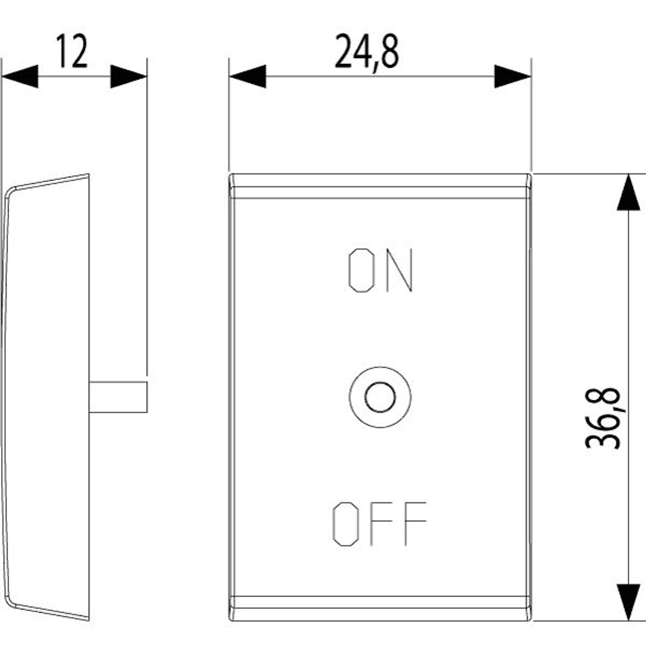 Vimar - Idea 16971 Rocker Button - Interchangeable 1-Module Button, Plastic - Apollo Lighting