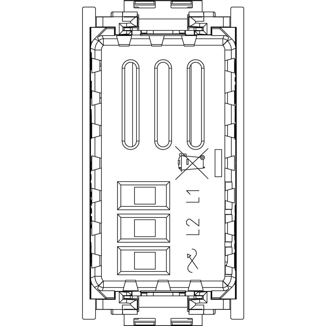 Vimar - Idea 16563 Dimmer - 230 V~ 50-60 Hz, Turn/Push Button, IP40, Plastic - Apollo Lighting