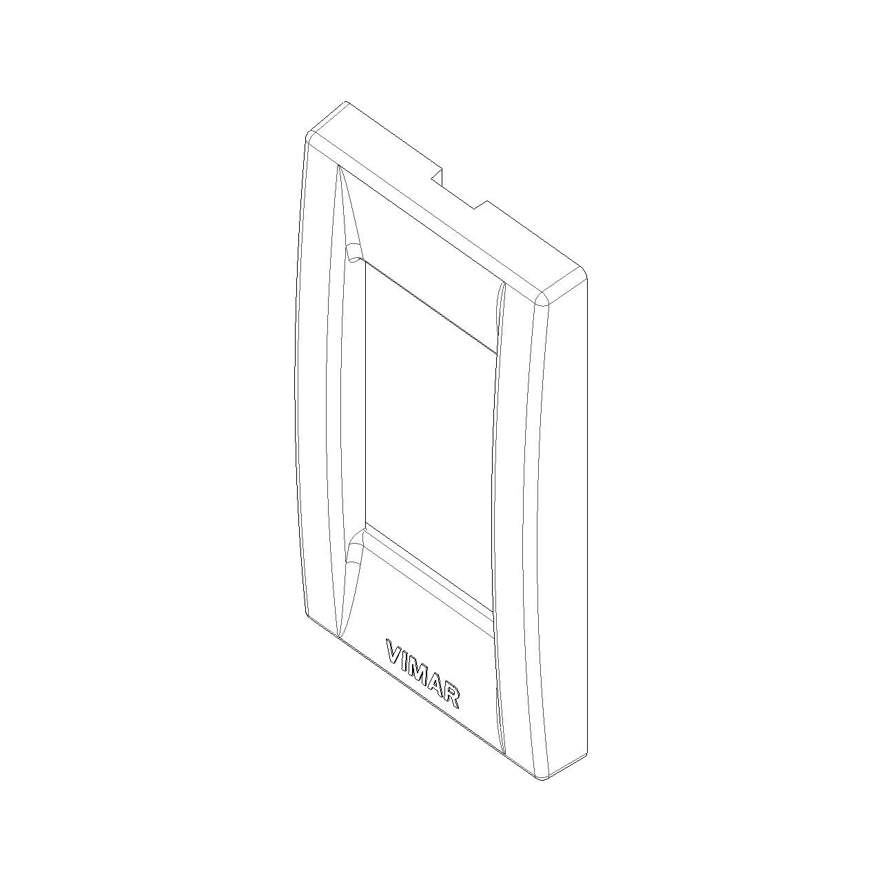 Vimar - Idea 16786 Classica Cover Plate - 1 Module, Technopolymer, Plastic - Apollo Lighting