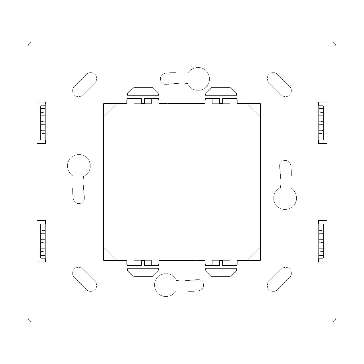 Vimar - Idea 16527 Mounting Frame - 2 Module, Plastic - Apollo Lighting