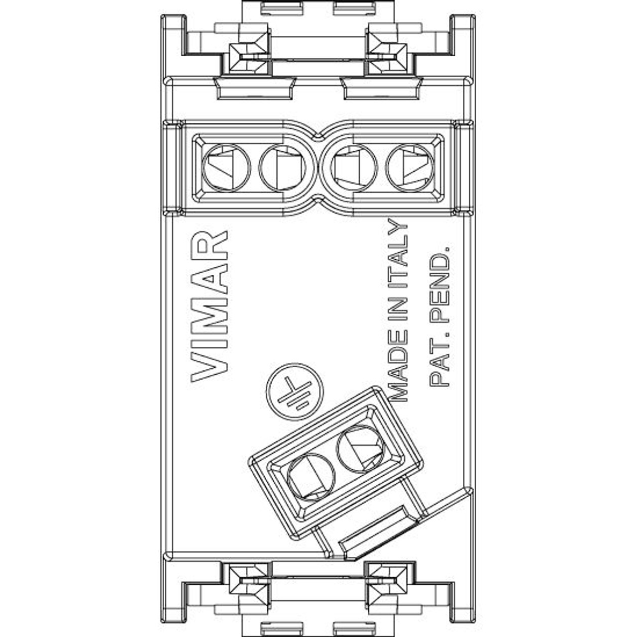 Vimar - Idea 16251 SICURY Chinese Socket Outlet - 2P+E 10 A 250 V, Chinese Standard, IP20, Plastic - Apollo Lighting