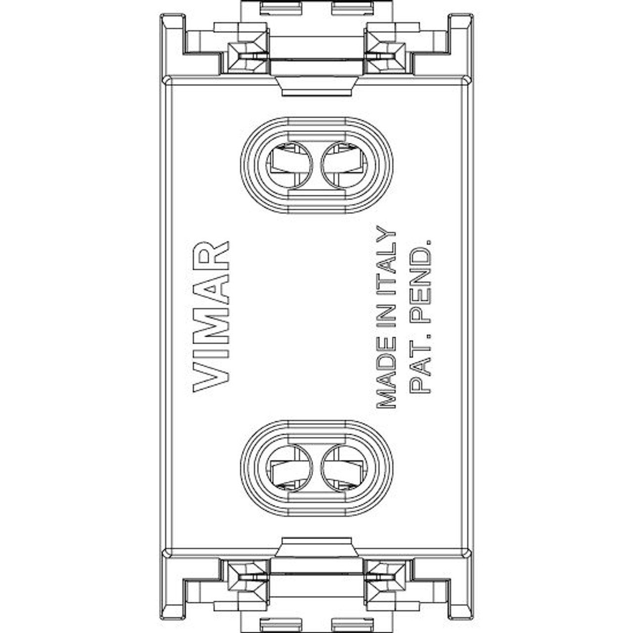 Vimar - Idea 16234 SICURY USA+EU Socket Outlet - 2P 10 A 250 V, Euro-American Standard, IP20, Plastic - Apollo Lighting