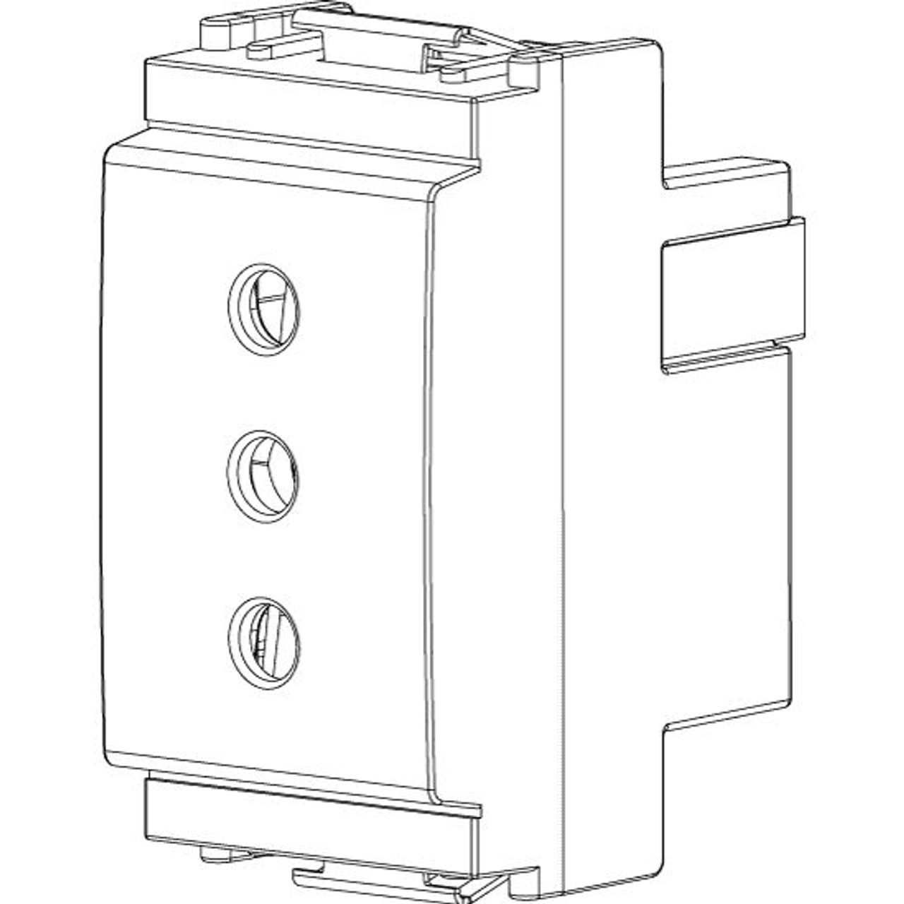 Vimar - Idea 16201 SICURY Socket Outlet - 2P+E 10 A 250 V, Italian Standard P11, IP20, Plastic - Apollo Lighting