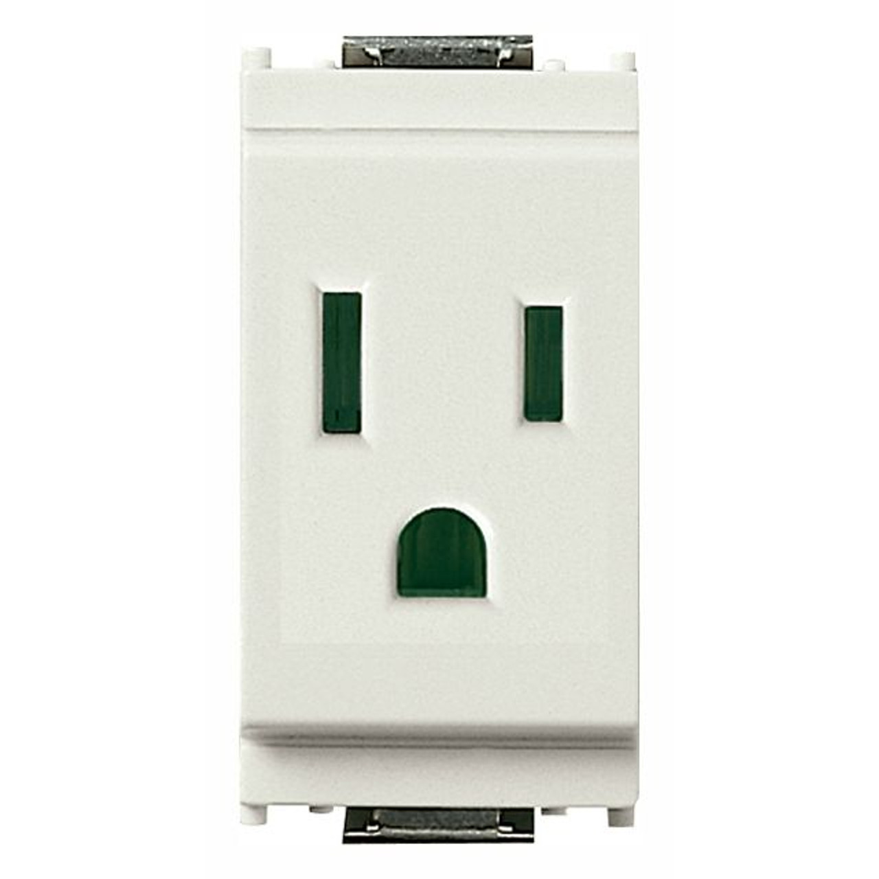 Vimar - Idea 16242 SICURY USA Socket Outlet - 2P+E 15 A 127 V, American Standard, IP20, Plastic - Apollo Lighting