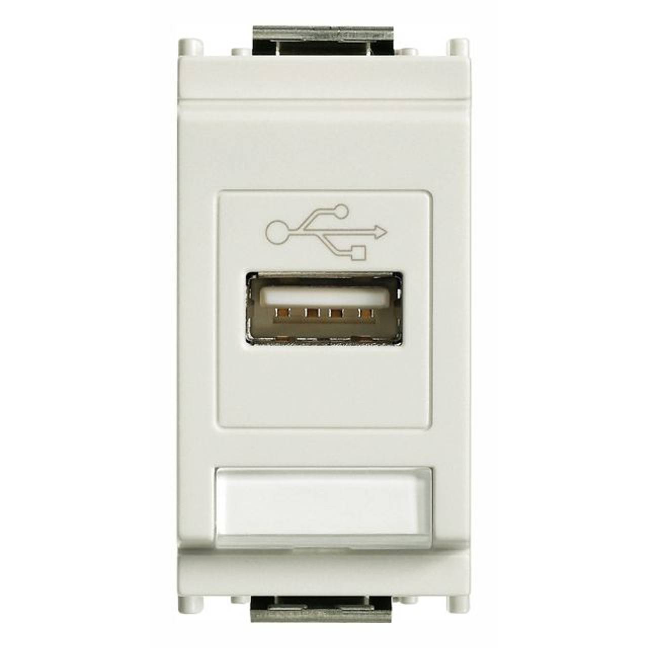 Vimar - Idea 16368 USB Socket Outlet - USB Connector, Screw Terminals, IP20, Plastic - Apollo Lighting