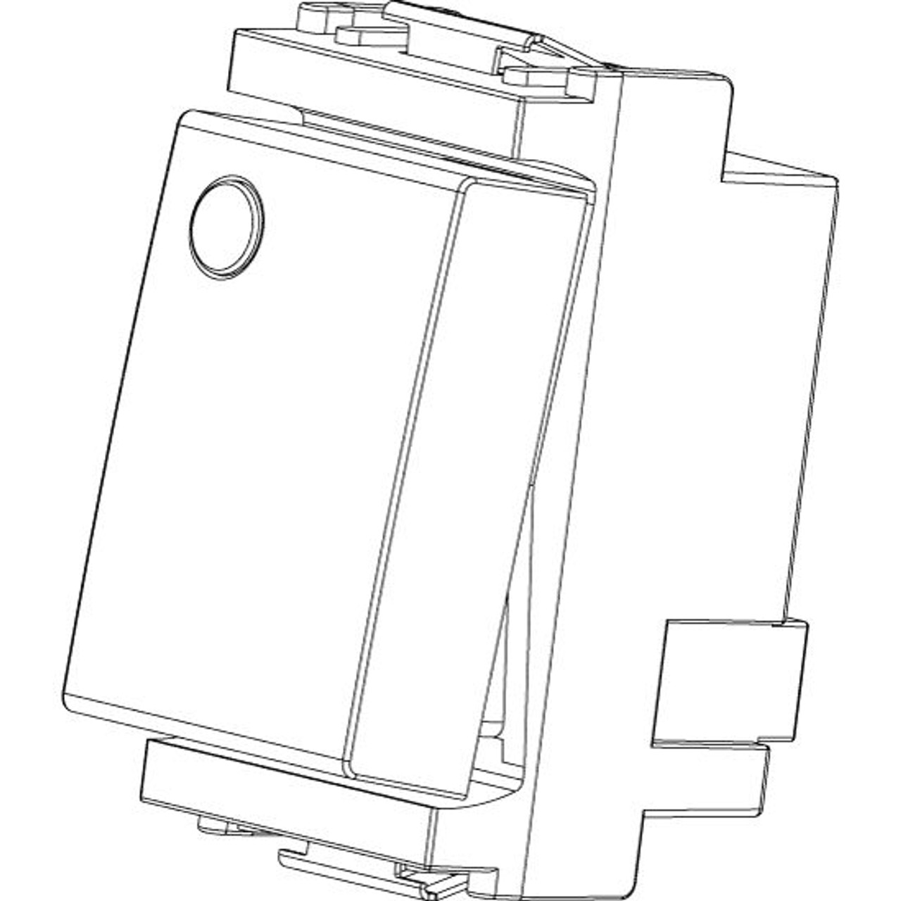 Vimar - Idea 16021 1-Way Rocker Switch - 1P 16 AX 250 V, 1-Way Switch, Luminous, IP40, Plastic - Apollo Lighting