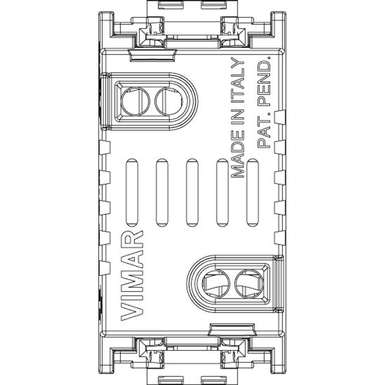 Vimar - Idea 16460 Fuse Carrier - 1P 16 A 250 V, Plastic - Apollo Lighting