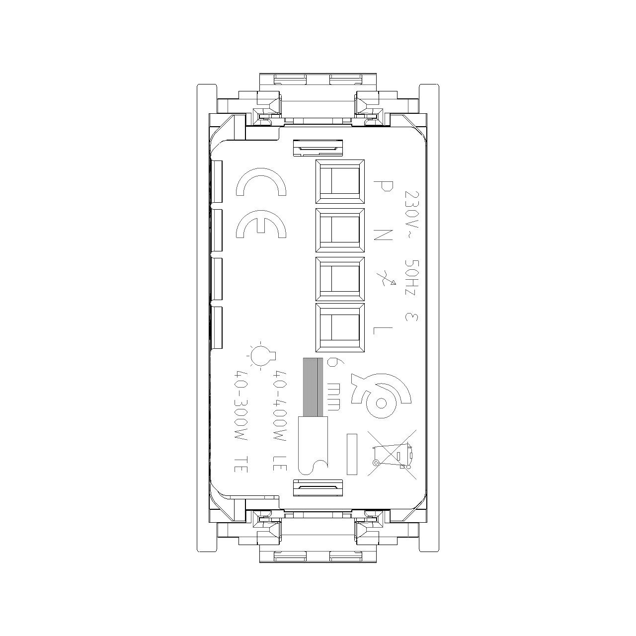 Vimar - Idea 16559.1 Master Dimmer - IP40, Plastic - Apollo Lighting