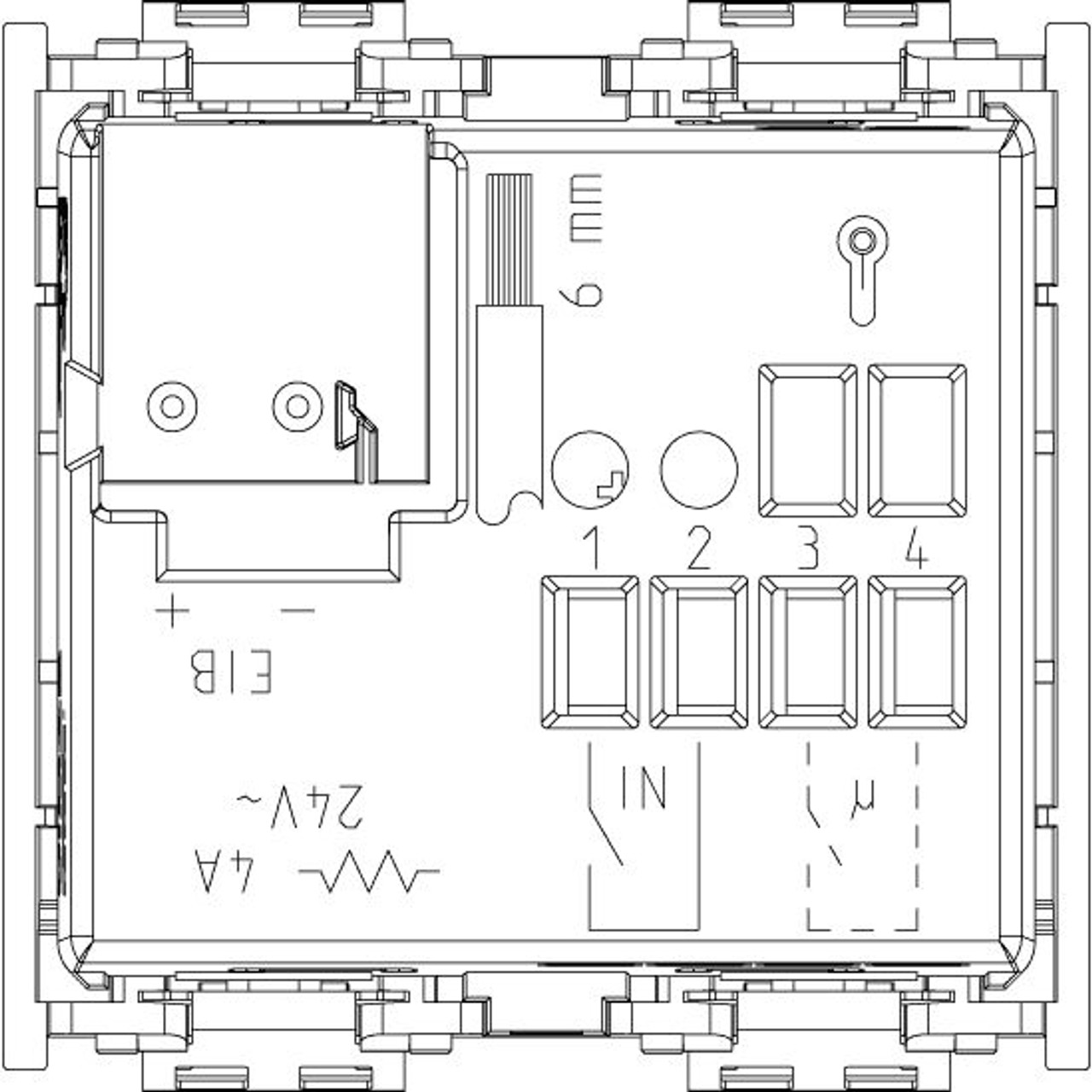 Vimar - Idea 16915 KNX Temperature Sensor - 4A, 24V, Plastic, IP40 - Apollo Lighting