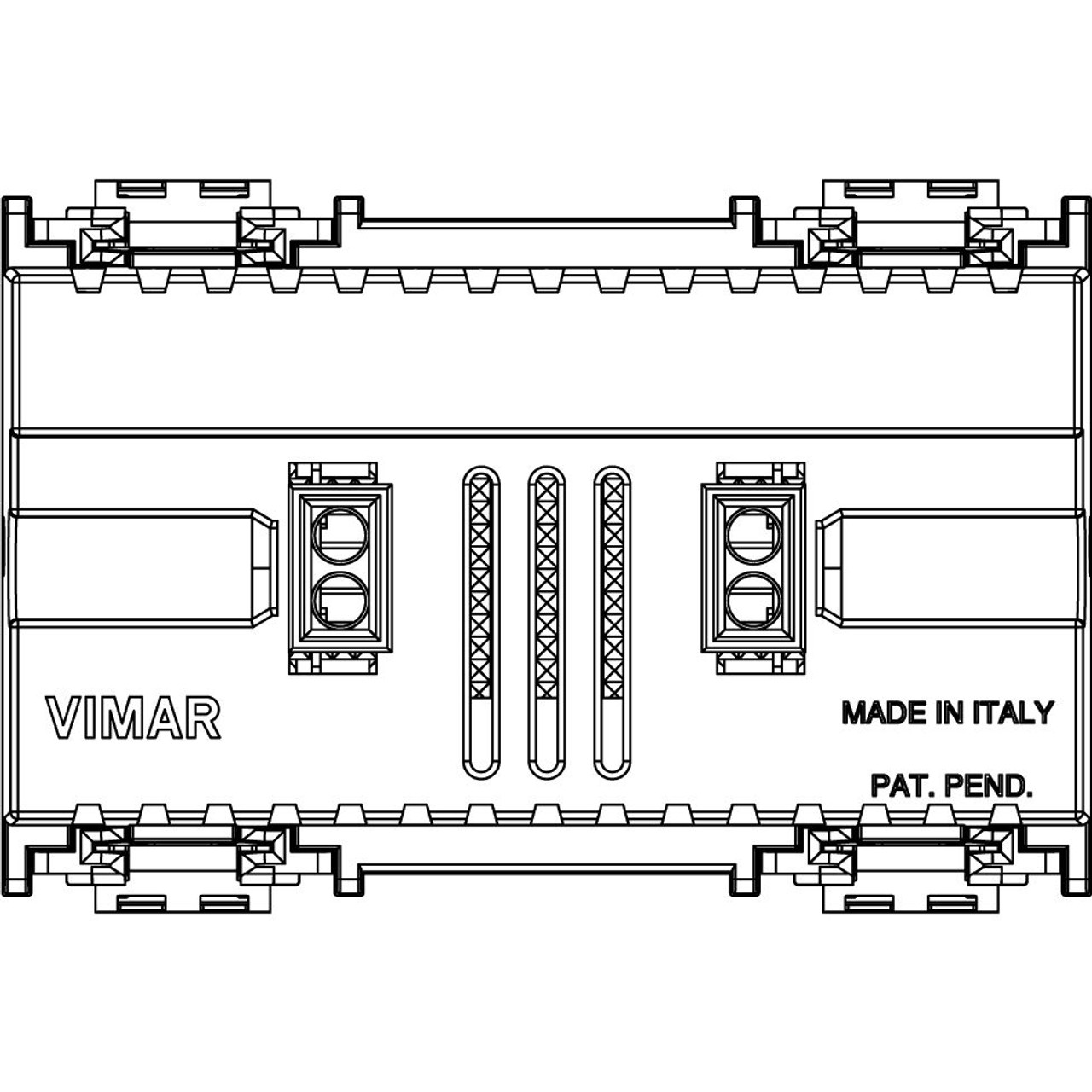 Vimar - Idea 16445 Step Marker Lamp - 3 Module, IP40, Plastic - Apollo Lighting