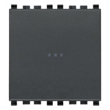 Vimar - Eikon 20101 Axial 1-Way Rocker Button - 1P 16 AX 250 V, Lightable, Replaceable Button - Apollo Lighting