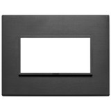 Vimar Eikon EVO 21654 4-Module Cover Plate, IP00, Clamp Mounting