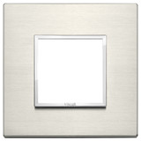 Vimar Eikon EVO 21642 2-Module Cover Plate, Square, Clamp Mount
