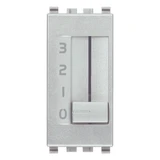 Vimar Eikon Fan-Coil Slide Switch, 4-Position, 1P, 6(2)A, 250V, Flush-Mount, IP40