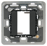 Vimar Eikon 1-Module Mounting Frame, For Square British Standard Mounting Boxes, With Screws