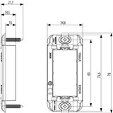 Vimar Eikon 1-Module Panel Mounting Frame, With Screws, Thermoplastic - Apollo Lighting