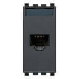 Vimar EIKON RJ45 Cat5e UTP Socket Outlet, T568A/B Universal Wiring, 8-Contact